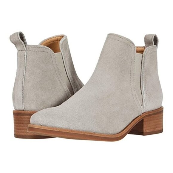 NEW Lucky Brand Pogan Boots Ankle Booties Driftwood Gray Women's Size 6.5 - Picture 1 of 7